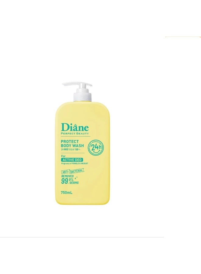Diane MOIST DIANE Perfect Beauty Protect Body Wash - Active Deo 750ml - Image 1
