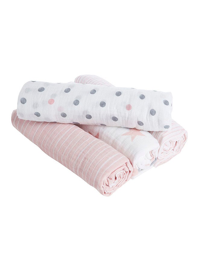 aden + anais Pack Of 4 Essentials Muslin Swaddle Blanket - Image 1