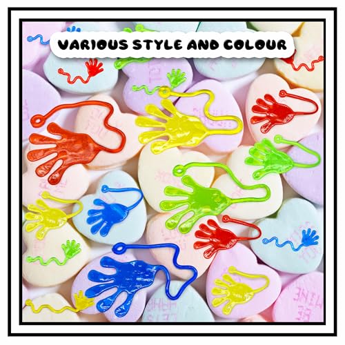 JIAHO 20 Pcs Giant Sticky Hands for Kids Large Sticky Hand Bulk Toys for Kids Prizes Goodie Bag Stuffers Stretchy Jumbo Sticky Hand Toys for Christmas Birthday Parties Party Table Favors Set - Image 5