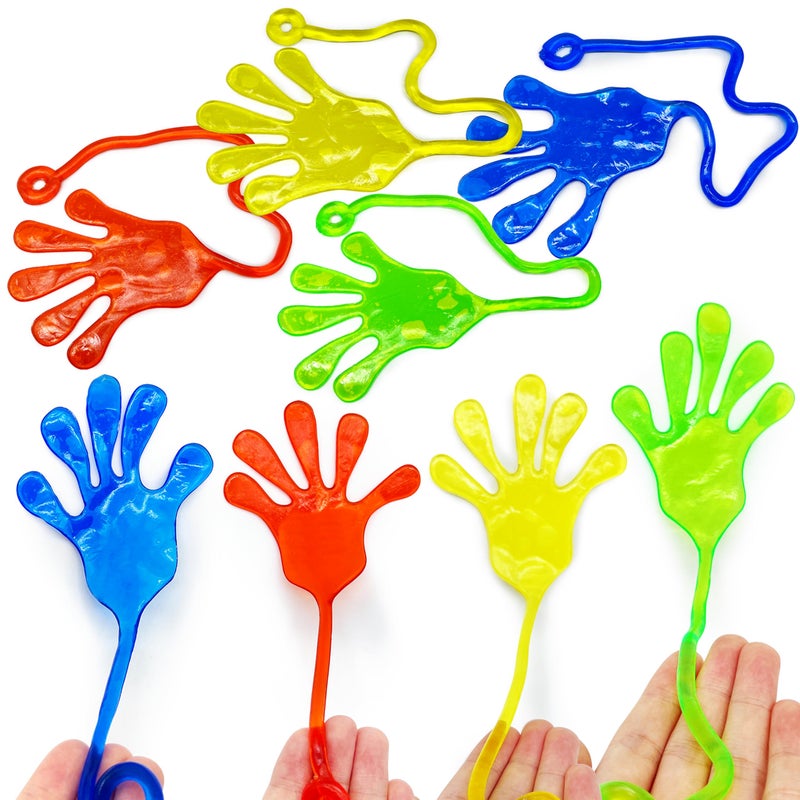 JIAHO 20 Pcs Giant Sticky Hands for Kids Large Sticky Hand Bulk Toys for Kids Prizes Goodie Bag Stuffers Stretchy Jumbo Sticky Hand Toys for Christmas Birthday Parties Party Table Favors Set - Image 3