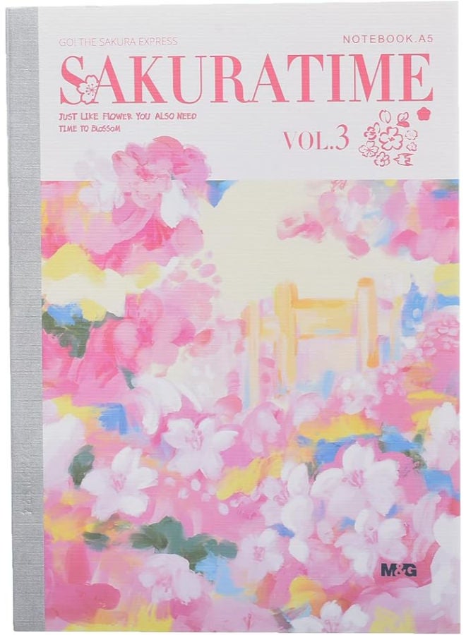 ام اند جي مجموعة ساكورا تايم نوت، أنيقة لتدوين الملاحظات، 4 قطع، تصميم صغير، متنوعة - Image 2