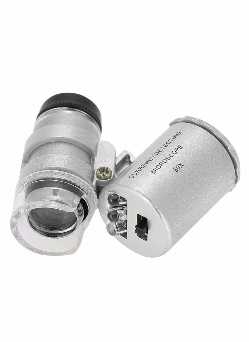 Beauenty - Portable Mini Microscope with LED UV Lights, 60X Magnification for Easy Viewing - Image 1