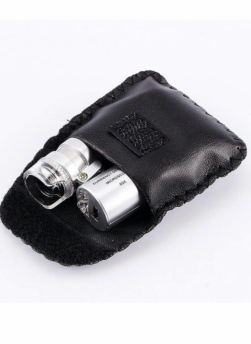 Beauenty - Portable Mini Microscope with LED UV Lights, 60X Magnification for Easy Viewing - Image 1