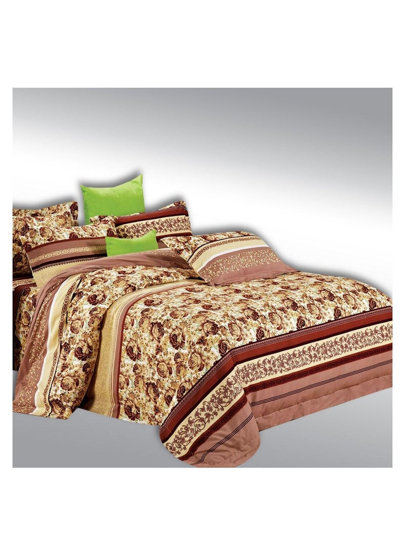 Family Bed Flat Bed sheet Set satin cotton 4 pieces size 240 x 250 cm Model 4015 from Family Bed  - Image 2