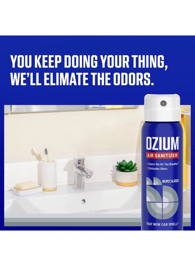 Ozium 3.5 Oz. Air Sanitizer & Odor Eliminator for Homes, Cars, Offices and More, New Car Scent, 4 Pack (OZM-22-4) - Image 2