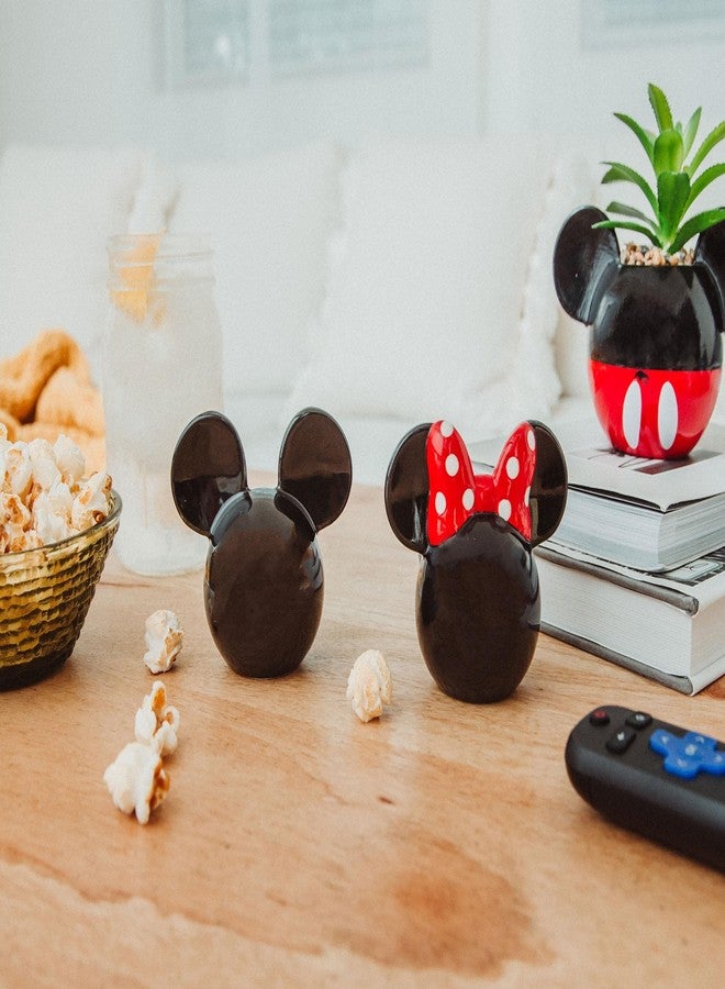 Silver Buffalo Disney Mickey and Minnie Mouse Ceramic Salt and Pepper Shakers, Set of 2 | Spice Dispenser Storage Canisters - Image 4