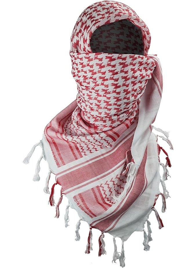 Military Shemagh Tactical Desert Scarf / 100% Cotton Keffiyeh Scarf Wrap for Men And Women - Image 1