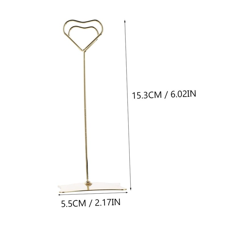 2Pcs Stainless Steel Menu Holders Simple Design for Wedding Birthday Party Table Numbers - Image 4