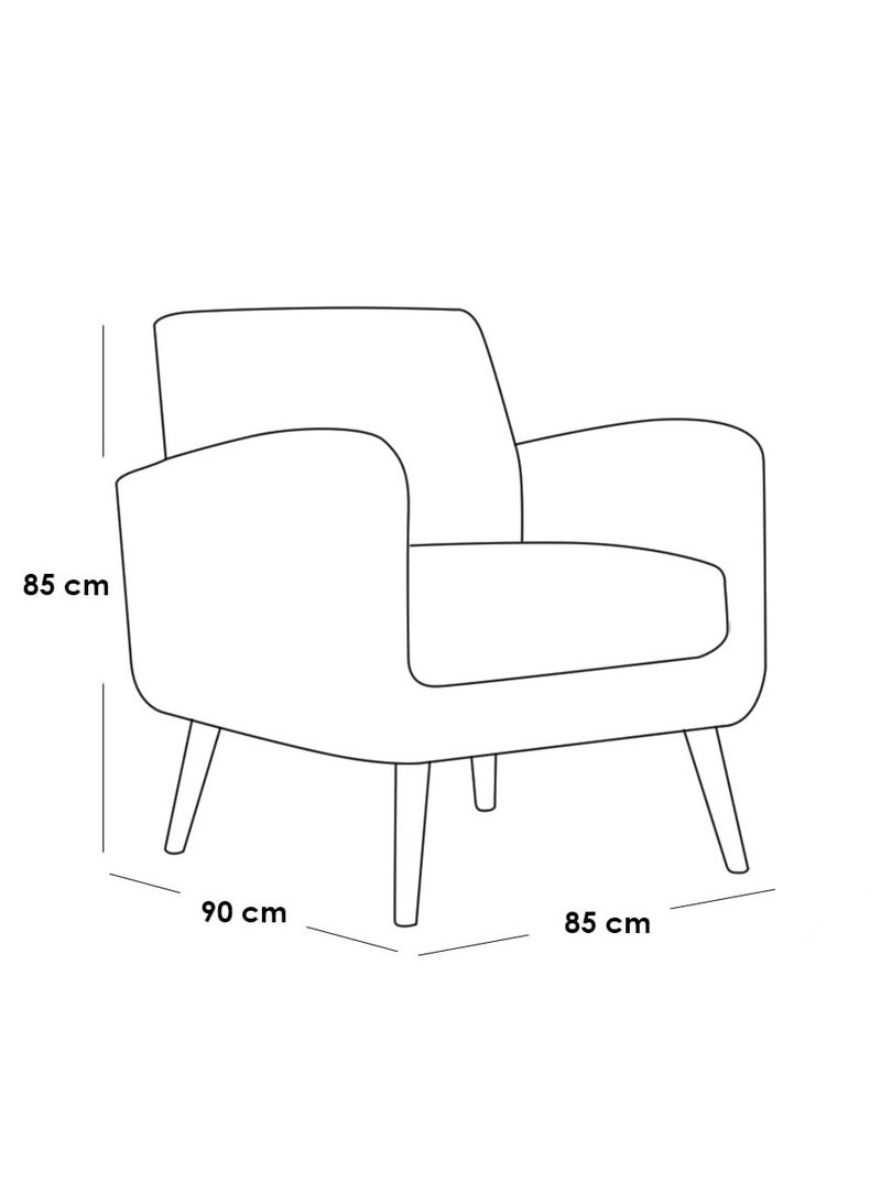 Other Manufacturer Modern American chair, off-white color, size 90*85 cm - Image 2