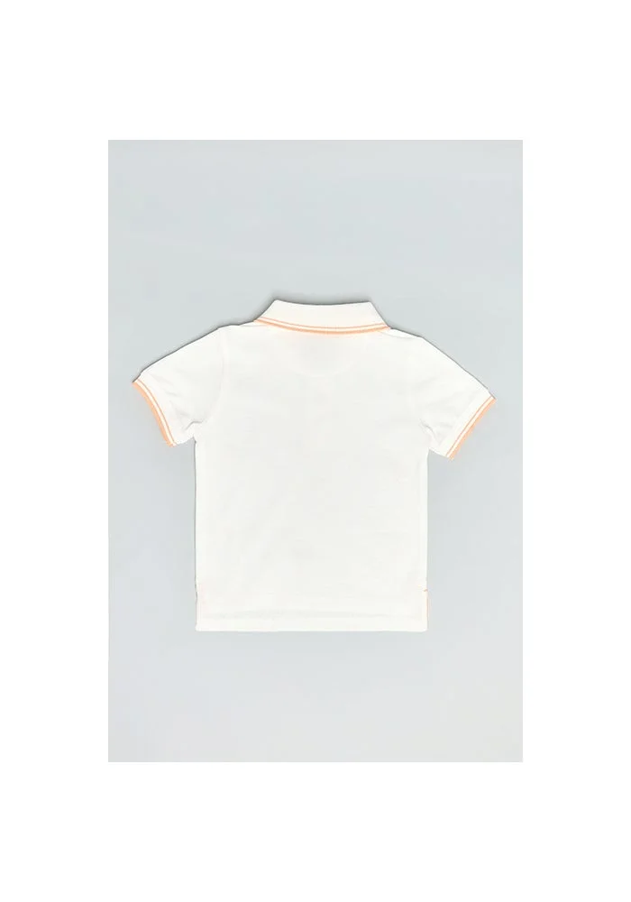 R&b Embroidered Polo T-Shirt with Short Sleeves