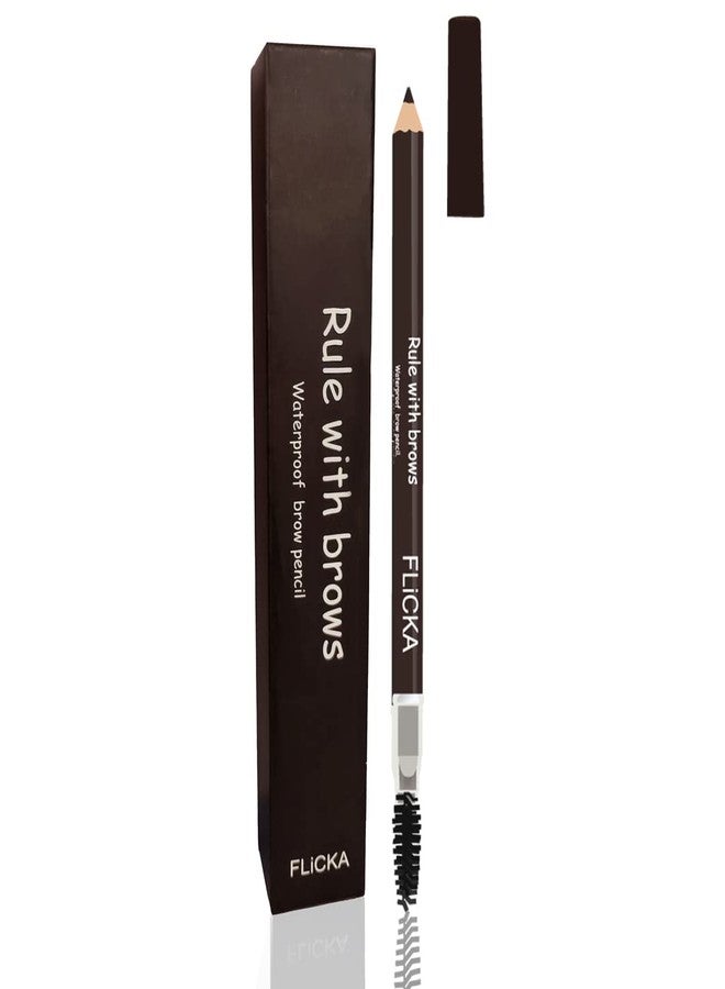 FLiCKA Rule With Brows Eyebrow Pencil, With Spoolie, Long-lasting and Natural-looking Results, Define & Blend Brow Pencil, Brown, 1.2g - Image 3