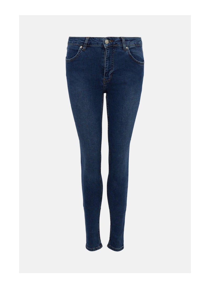 WAREHOUSE - 98s Denim Mid Rise Skinny Jean - Image 1