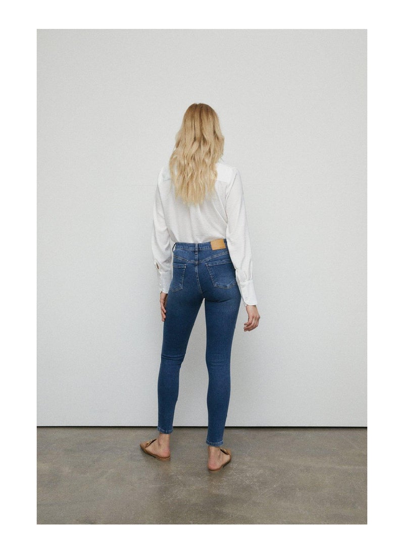 WAREHOUSE - 98s Denim Mid Rise Skinny Jean - Image 1