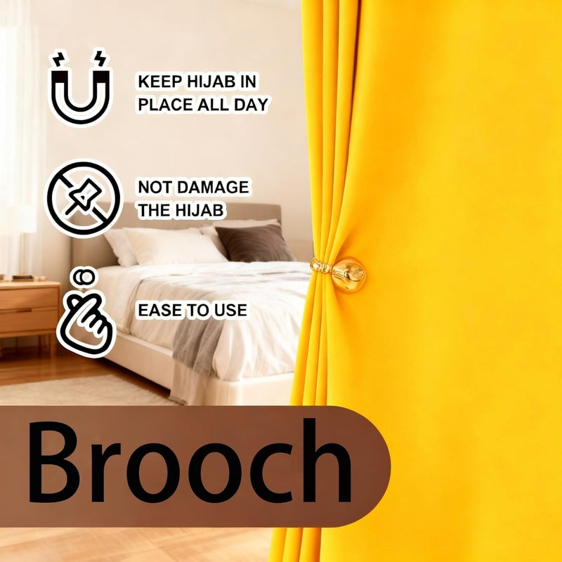 GoodTool Hijab Holder Pin, scarf holder, Magnetic Hijab Pins for Shawl and Wrap in Rose Gold, Silver, Black, Golden, Suitable For Clothes, Scarves Etc - Image 4