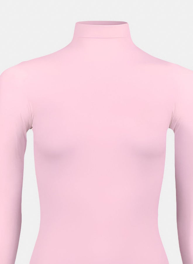 Silvy Lycra Celina High Long Sleeves High Neck Top For Women - Image 2