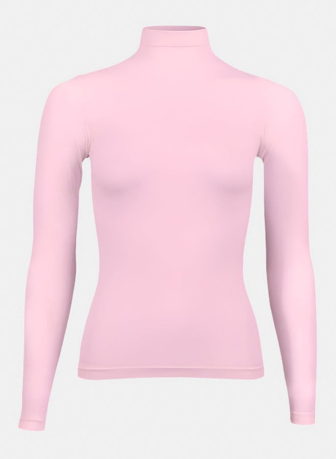 Silvy Lycra Celina High Long Sleeves High Neck Top For Women - Image 1