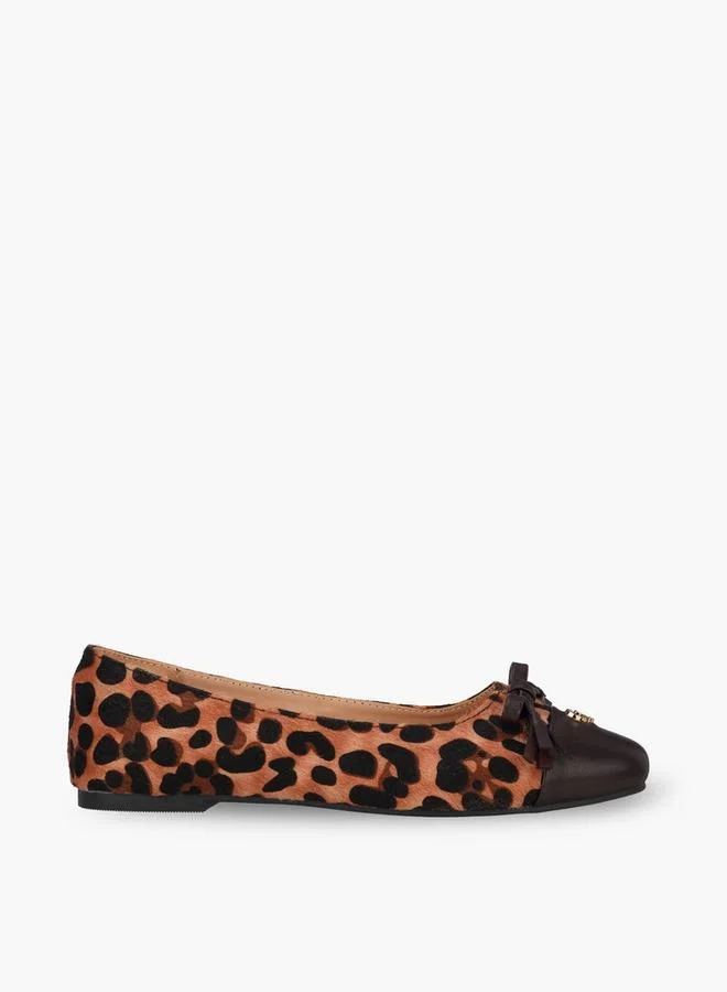 Celeste TAN Women Animal Print Ballerina Shoes for Women | Best Price UAE