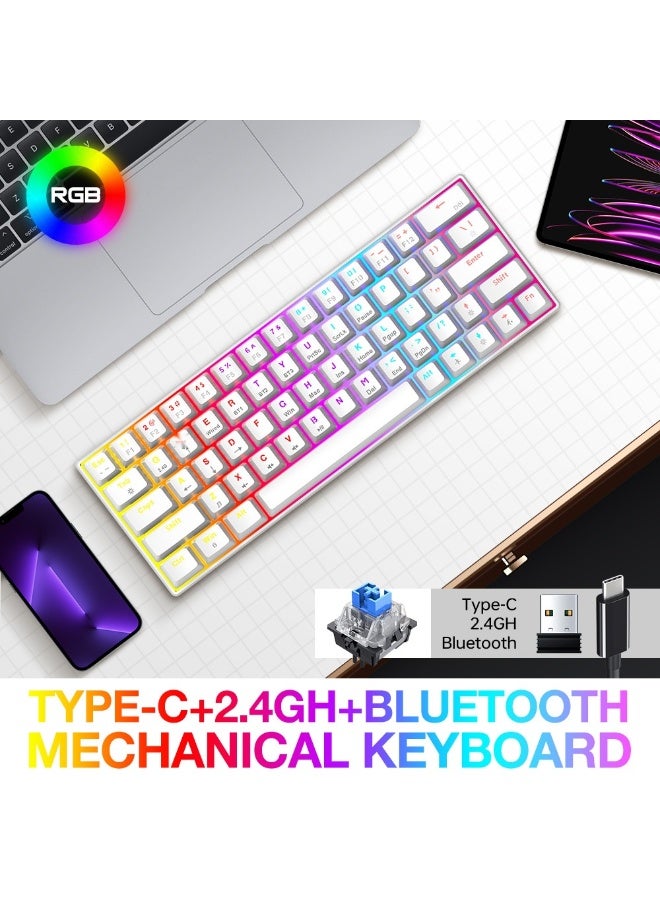 T-WOLF T30 Wireless Bluetooth Mechanical Keyboard - Image 1
