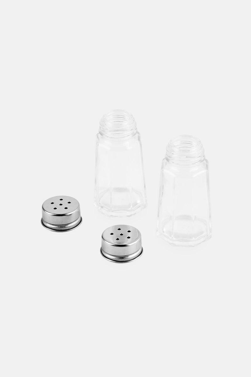 Muy Mucho 2 Piece Salt Glass Bottle, Transparent  - Image 3