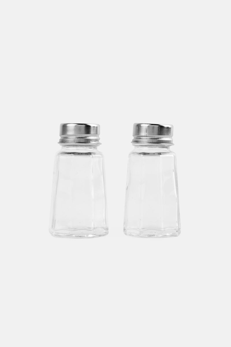 Muy Mucho 2 Piece Salt Glass Bottle, Transparent  - Image 1