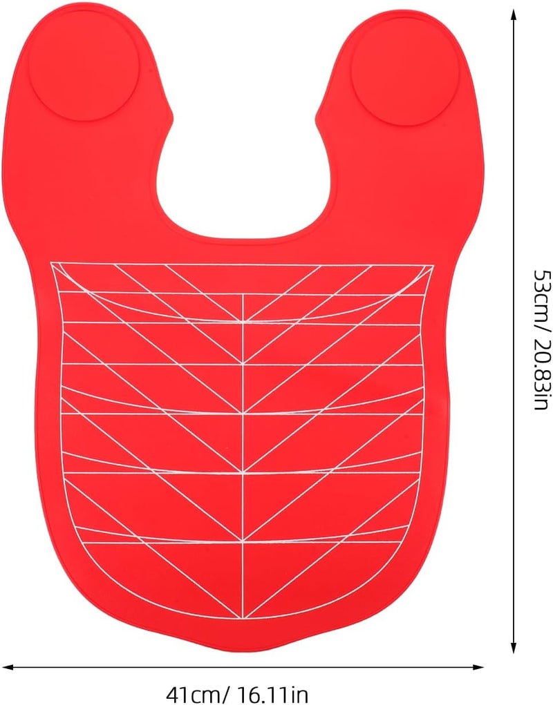 Waterproof Hairdressing Cape with Snap Closure, Red Anti-static Haircutting Apron for Salon and Barber Use, Lightweight Hair Styling Cover for Unisex Clients - Image 2