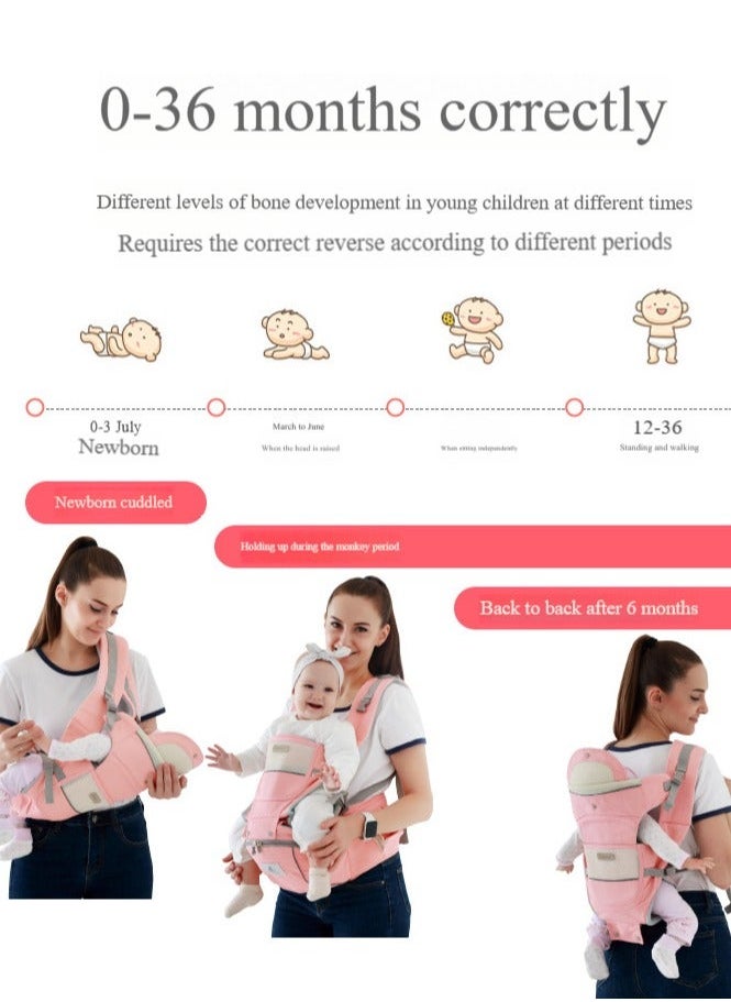 Generic - Baby carrier, multi-functional comfortable design hoodie, breathable baby stool - Image 1