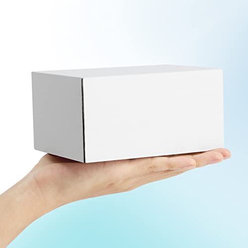 Poever Shipping Boxes 6x4x3 inches Small Mailing Boxes 25 Pack White Cardboard Corrugated Box Mailers - Image 3