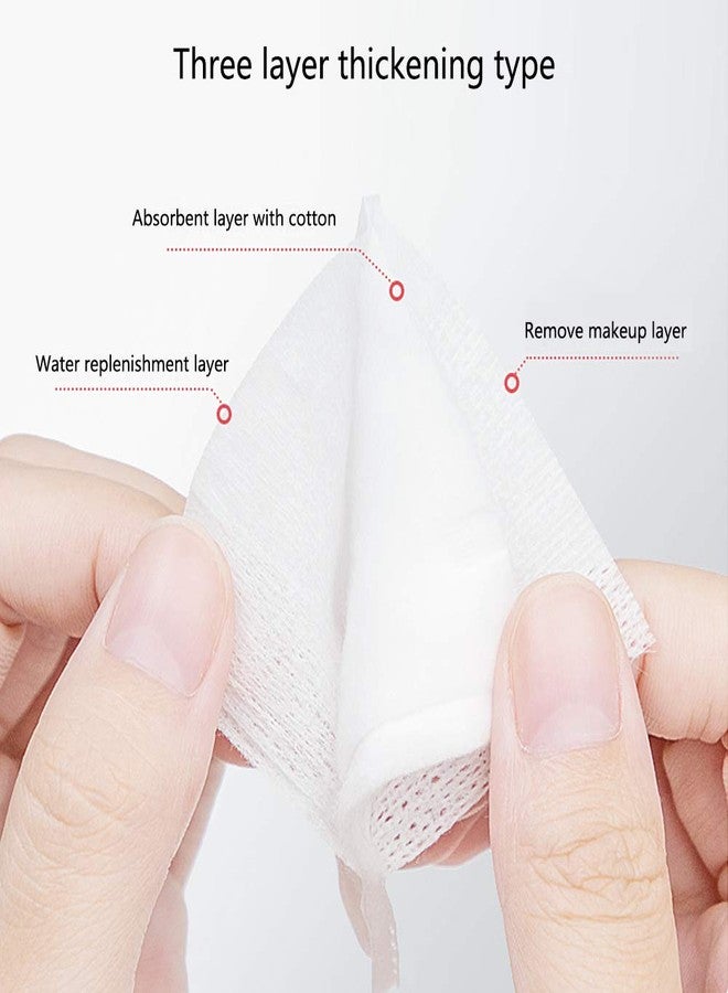 Aturmon Makeup Remover Cotton Pads for Facial Eye Makeup and Nail Polish Removal, Square Cotton Puff, Double-Side Save Water, Soft, Lint-Free - Image 4