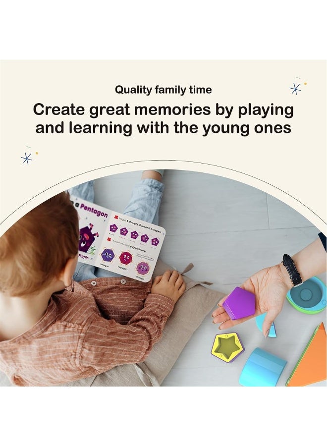 BEST LEARNING My Geo-Blox - Sorting and Building Blocks to Learn Colors and Shapes for Children 3+ Years - Cardboard Book Included - First Birthday Gift, Building Toys Present for Boys and Girls - Image 5