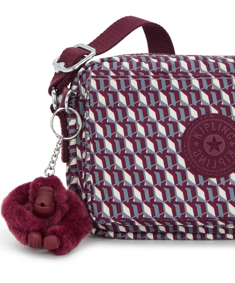 كيبلينغ أبانو حقيبة كروس بودي صغيرة بنبيذ ثلاثي الأبعاد - Image 5