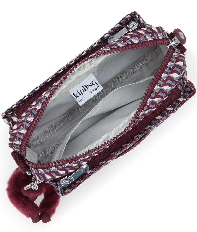 كيبلينغ أبانو حقيبة كروس بودي صغيرة بنبيذ ثلاثي الأبعاد - Image 3