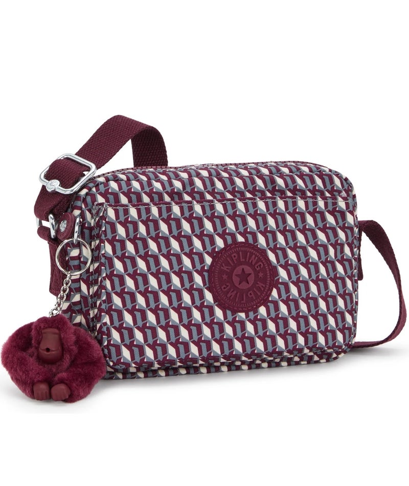 كيبلينغ أبانو حقيبة كروس بودي صغيرة بنبيذ ثلاثي الأبعاد - Image 4