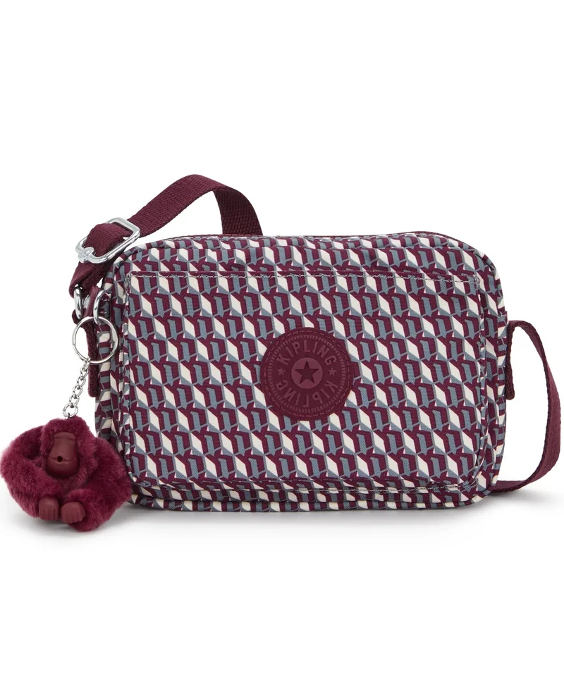 كيبلينغ أبانو حقيبة كروس بودي صغيرة بنبيذ ثلاثي الأبعاد