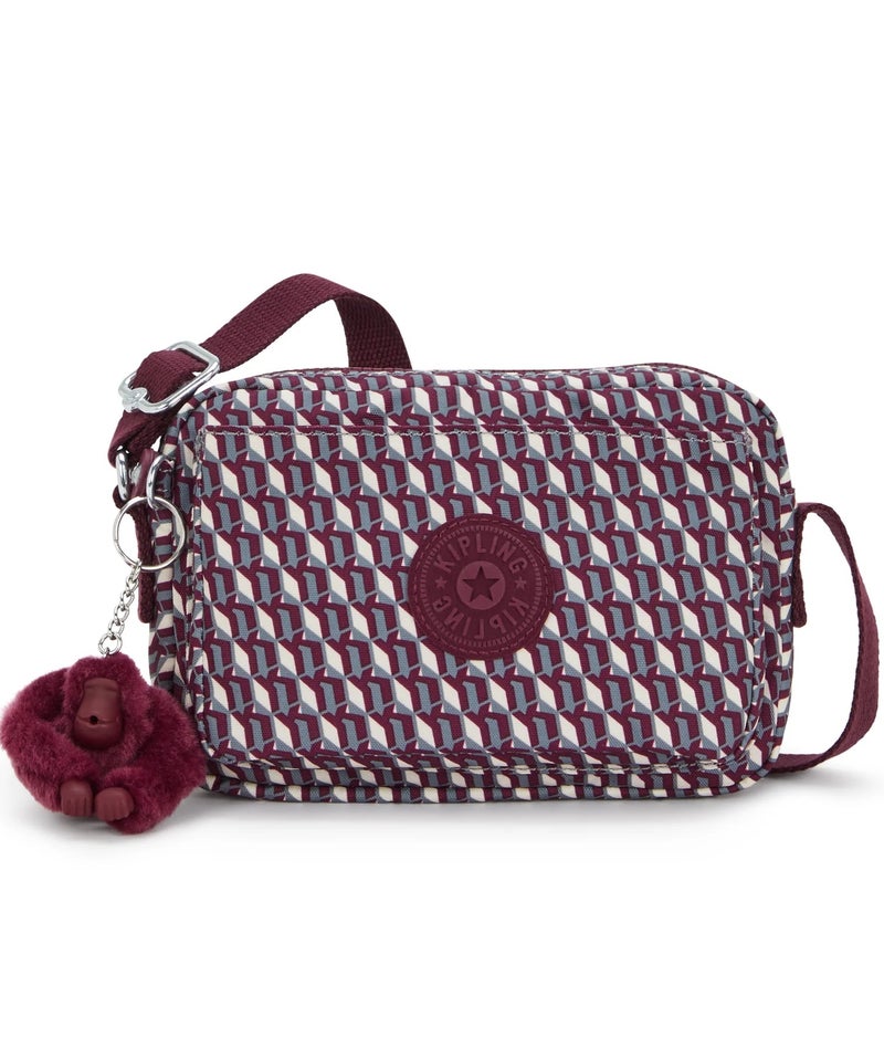 كيبلينغ أبانو حقيبة كروس بودي صغيرة بنبيذ ثلاثي الأبعاد - Image 1