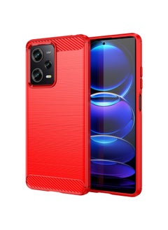 Generic Red Rice Note 12 Pro/Xiaomi Poco x5 Pro Case Cover with Shockproof Anti-Scratch Anti-Shock Protective Protector Back Cover Red  - Image 1