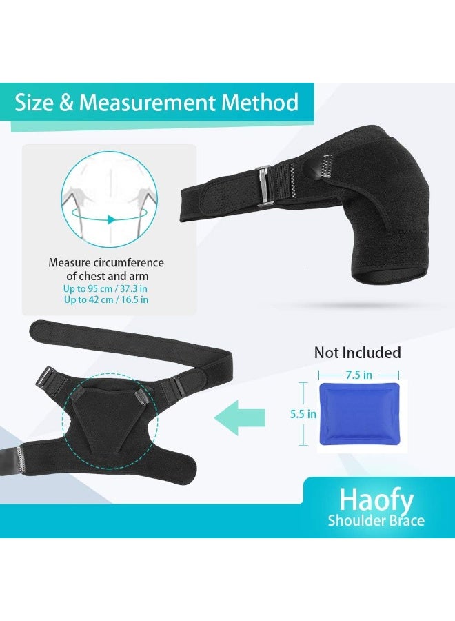 دعامة الكتف الاحترافية من النيوبرين - لدعم أوتار الكتف، حالات الخلع، والكتف المتجمد - مقاس موحد للكتف الأيمن والأيسر - مثالية للتعافي من الإصابات وتصحيح قوام الجسم - لون أسود - Image 3