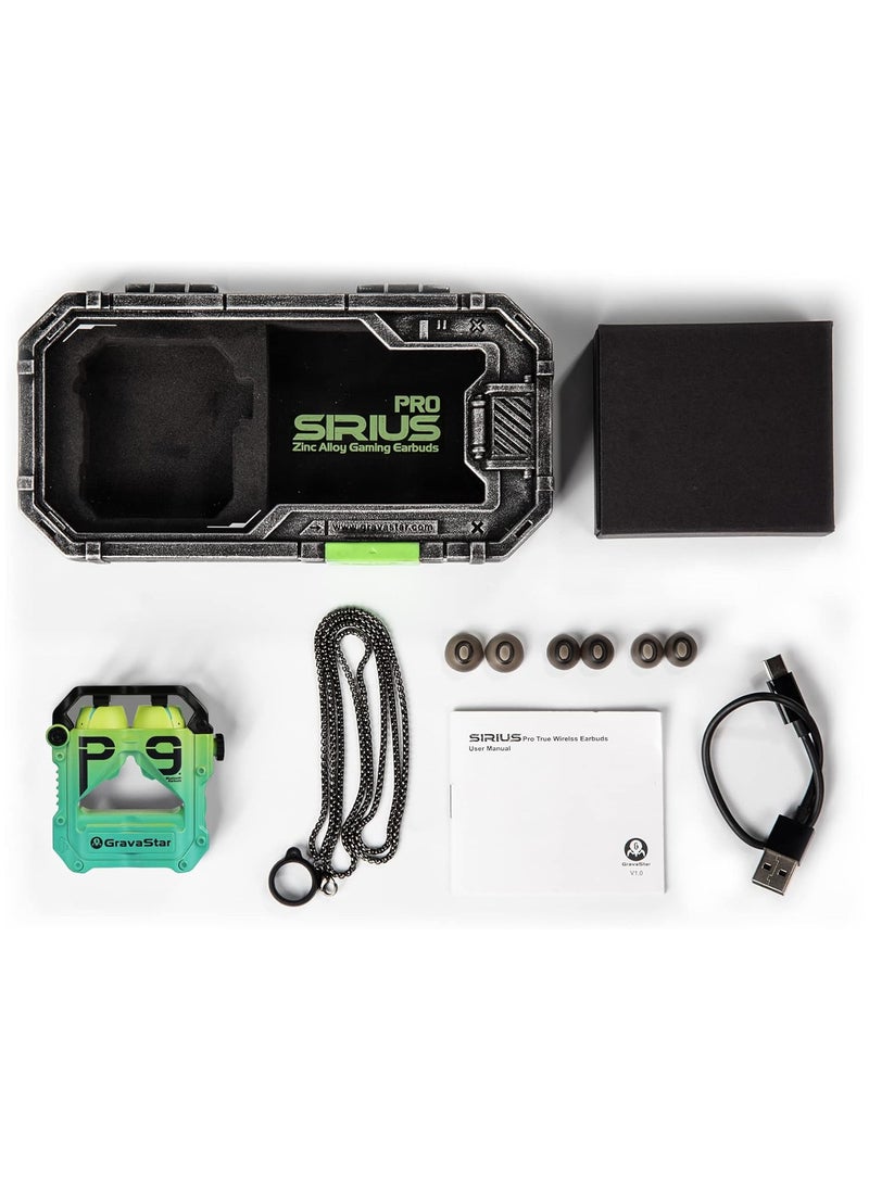 Gravastar - Gravastar Sirius Pro P9 TWS Earbuds - Neon Green - Image 1