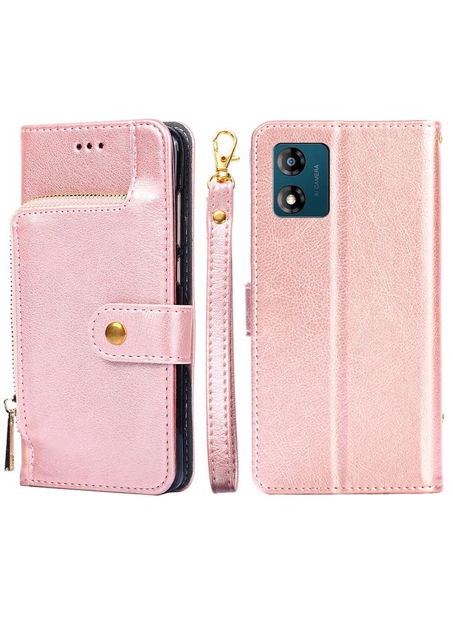 S-TOP Case For Motorola Moto E13 4G Zipper Bag Leather Phone Case - Image 1