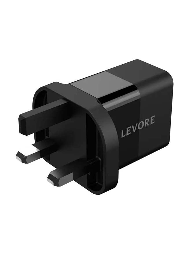 LEVORE Wall Charger 20W Fast Charging Adapter - Black - Image 3