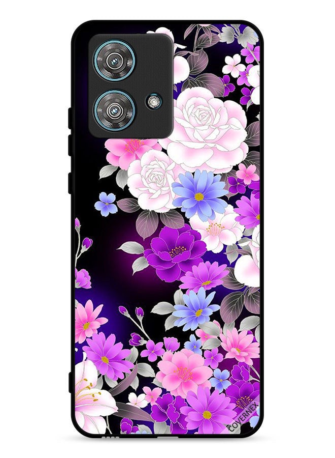 Covernex Motorola Edge 40 Neo 5G Protective Case Cover Mix Flowers - Image 1