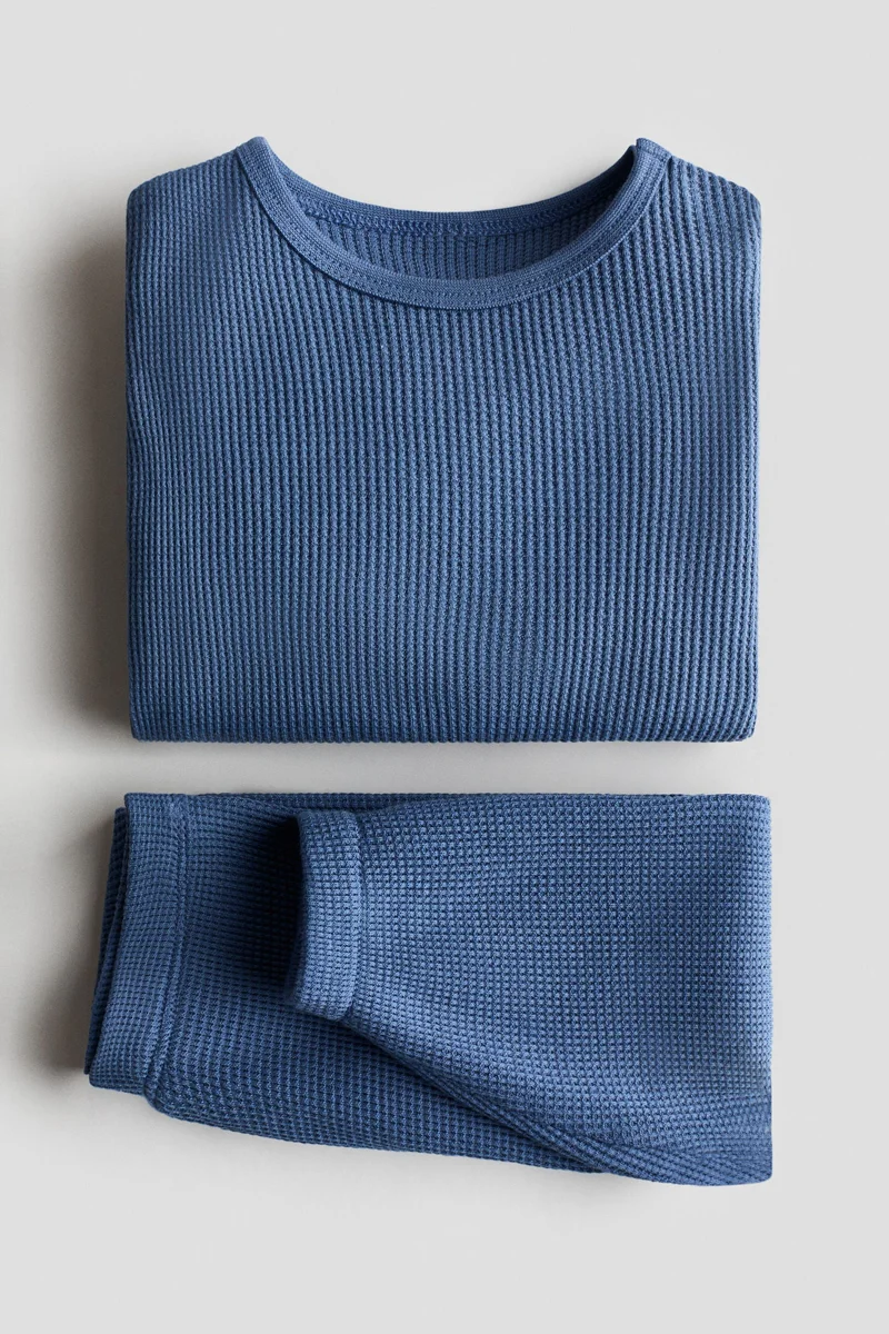 H&M 2-piece waffled cotton set