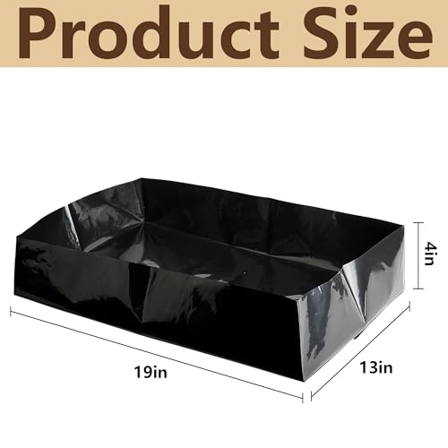 Adnee 15 Pcs Mushroom Monotub Liners-19" x 13" x 4" Monotub Liner Fit Up to 66 Quart Monotub-Monotub Plastic Liners for Mushroom Growing Supplies Liner Replacement - Image 2