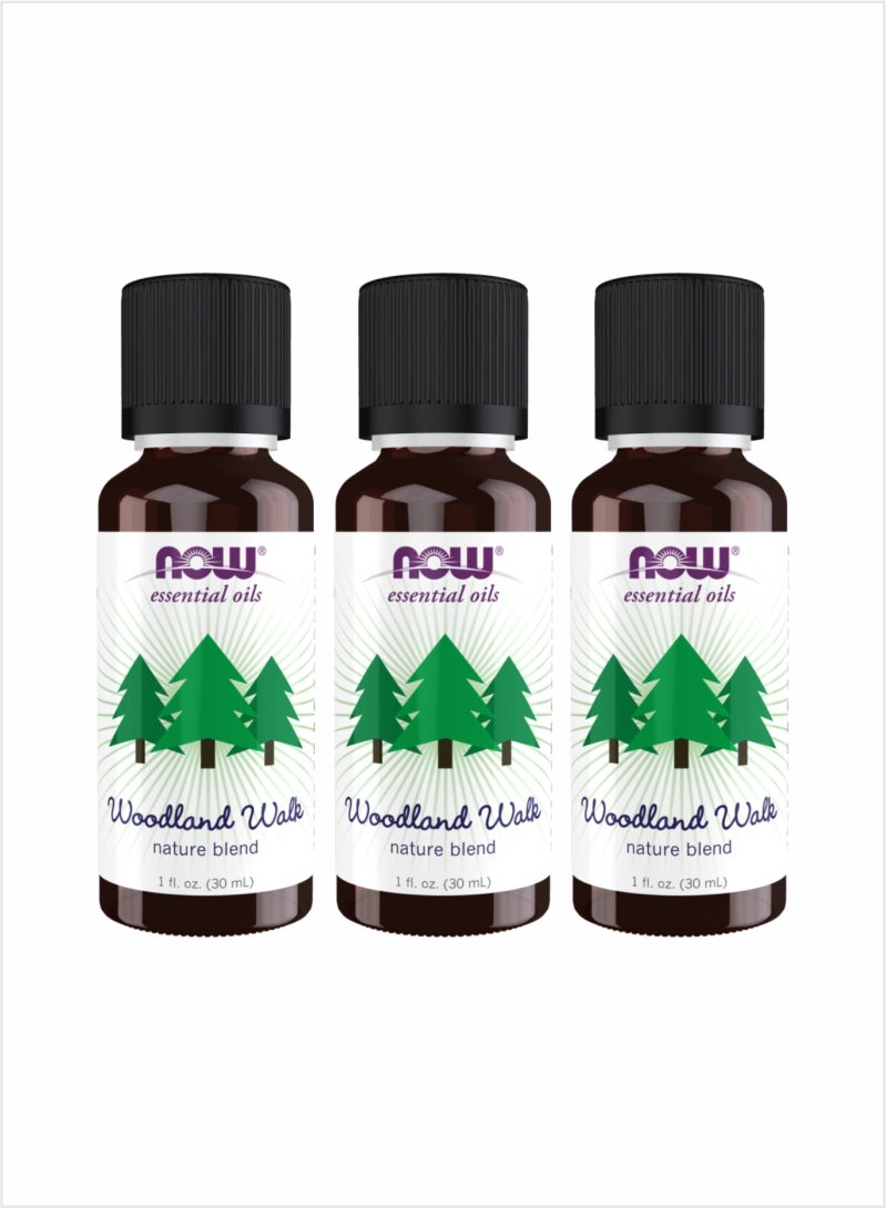 Now Essential Oils Woodland Walk Nature Blend Oil – 30ml (Pack of 3)