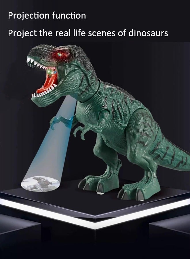 Dinosaur model toys Tyrannosaurus rex model Electric dinosaur toys Dinosaur toys that lay eggs With lighting and sound effects With projection  - Image 1
