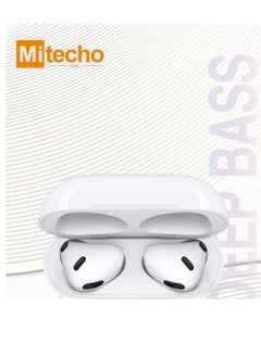 Mi techo Mi Techo Apple iPhone 15 Plus full coverage privacy tempered glass screen protector and high bass wireless bluetooth earphone combo  - Image 4