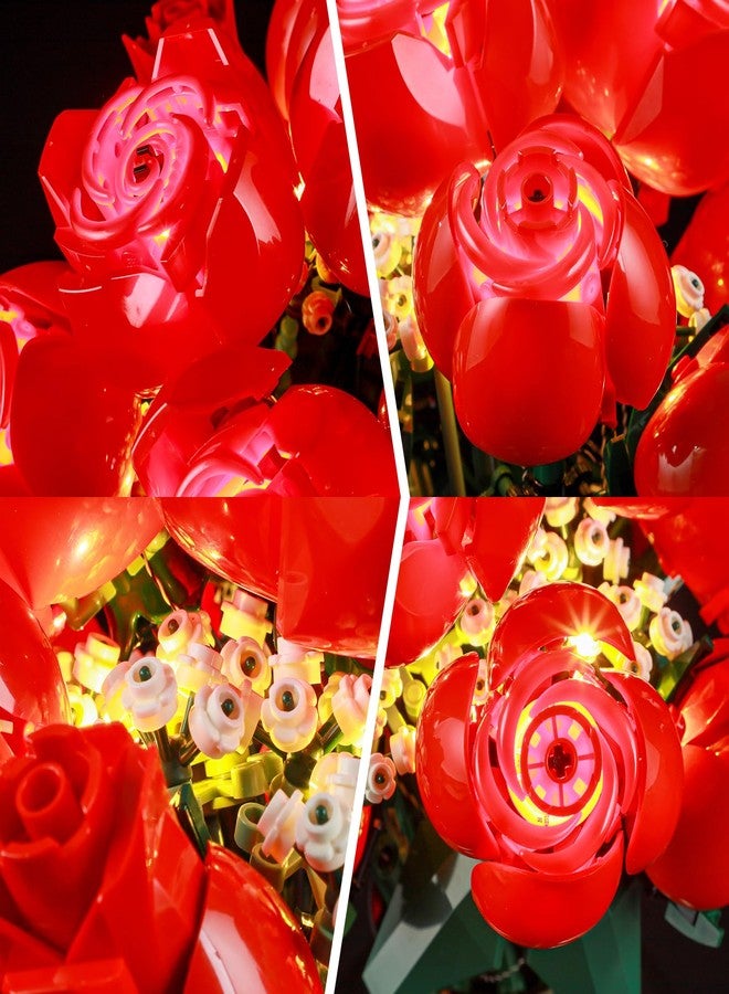 BRIKSMAX مجموعة إضاءة LED من BRIKSMAX للورود - متوافقة مع مجموعة زهور Lego Icons 10328 - لا تشمل مجموعة Lego - Image 5