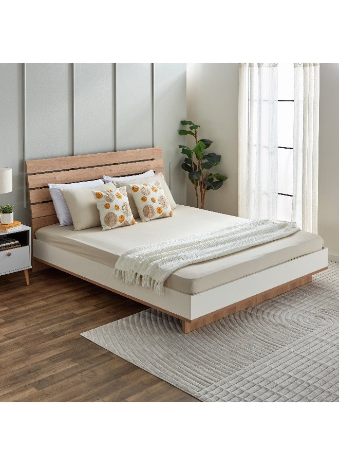 Home Box - Derby Solid Microfiber Double Fitted Sheet - 140x200+25 cm - Image 1