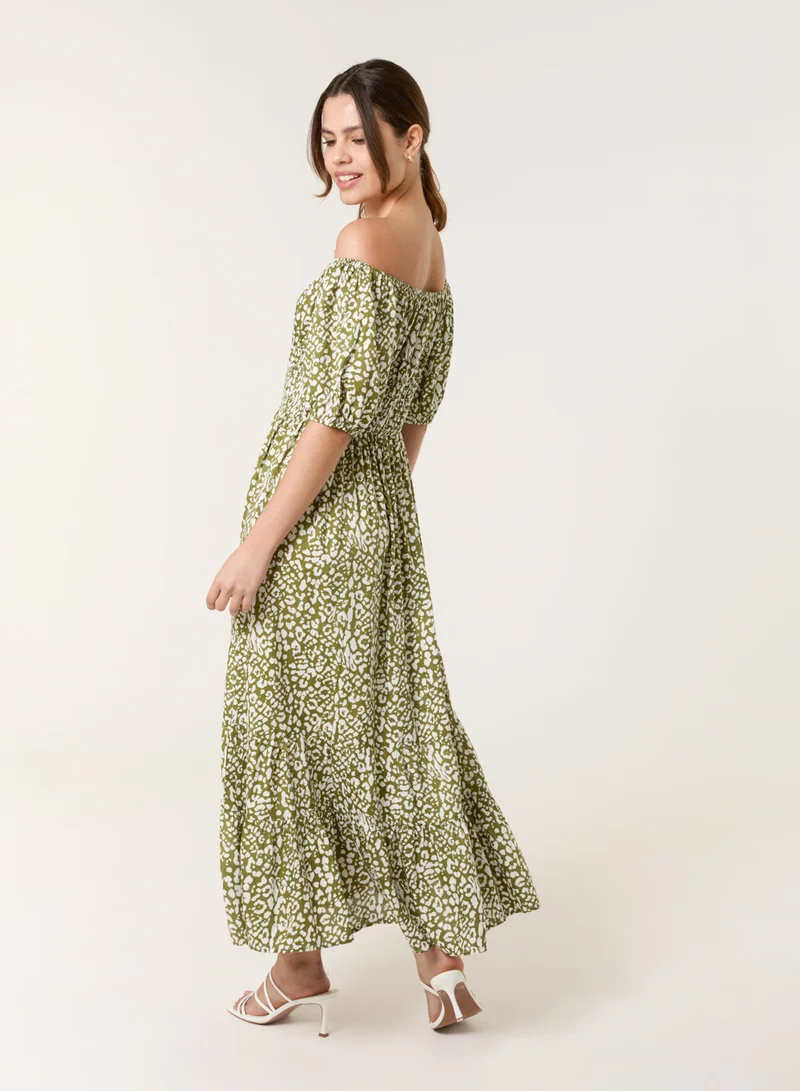 بلو فانيلا فستان مكشكش برباط أمامي