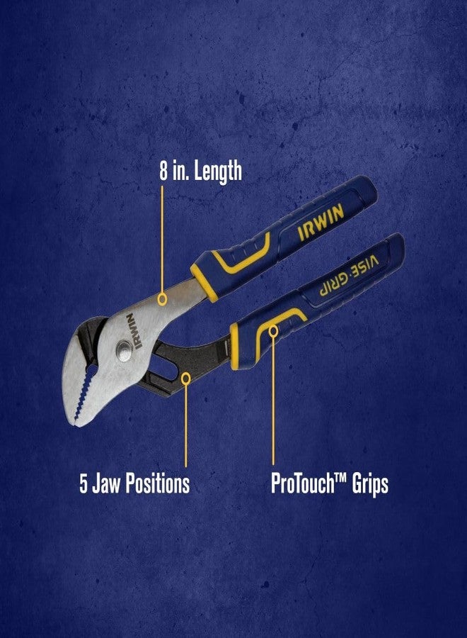 IRWIN Tools VISE-GRIP Plier, Groove Joint, Straight Jaw, 8-Inch (4935320) - Image 2