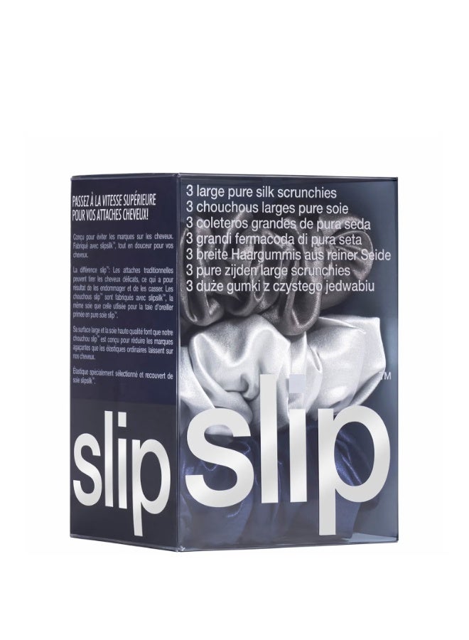 Slip Silk Large Scrunchies - Midnight - Image 4